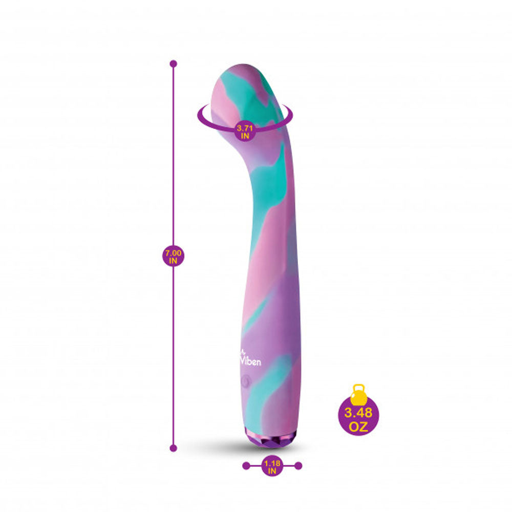 Multicolor G spot vibrator measurement example photo.