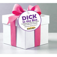 Dick in a box inside packaging 