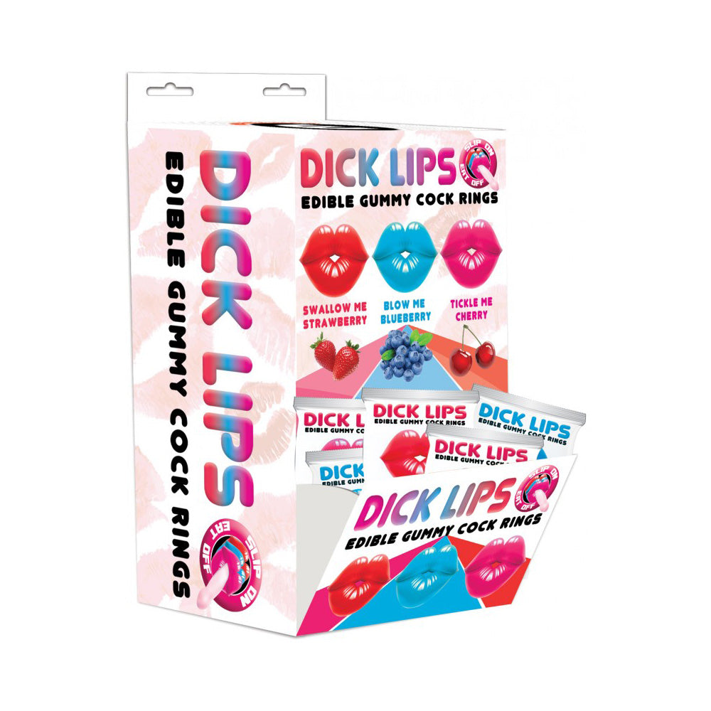 Edible gummy cock rings in packaging