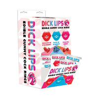 Edible gummy cock rings in packaging