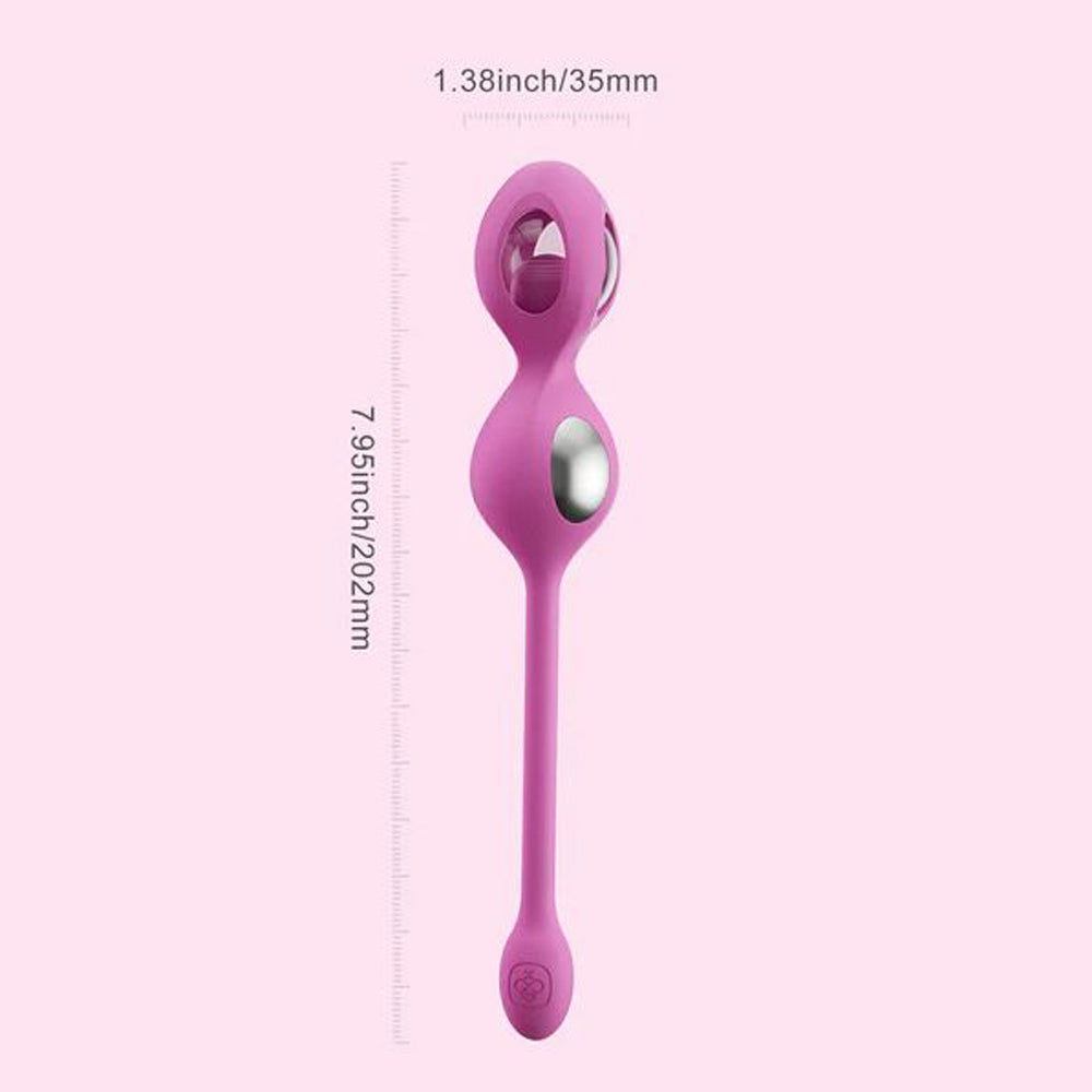 Pink Kegel trainer measurement photo