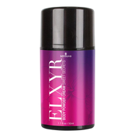 Purple 50ml body powder container with black lid on a white background.