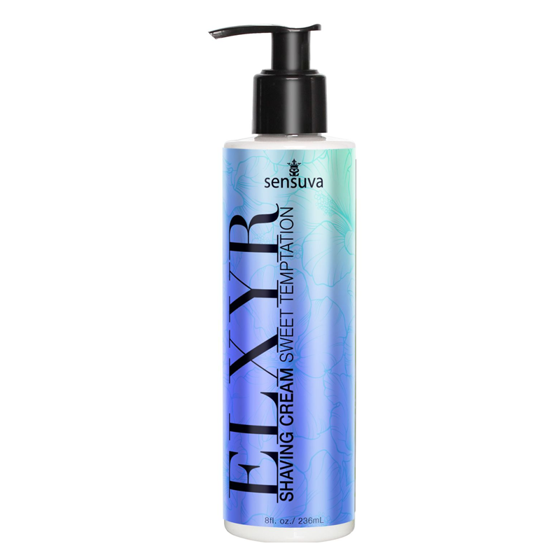 Sensuva Elixir Shaving Cream Sweet Temptation bottle on a white background