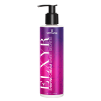 Sensuva Elaxer Shaving Cream Sweet Secrets bottle on a white background