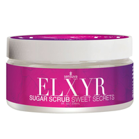 Jar of sensuva Elxyr Sugar Scrub Sweet Secrets on a white background