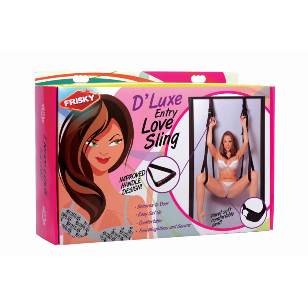 Black d'luxe entry love sling inside packaging.