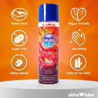 Flavored water based lubricant example photo.