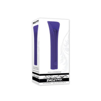 Purple full coverage vibrator inside packaging.