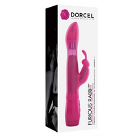 slopped head with internal beads, rabbit style clit stimulator vibrator with box