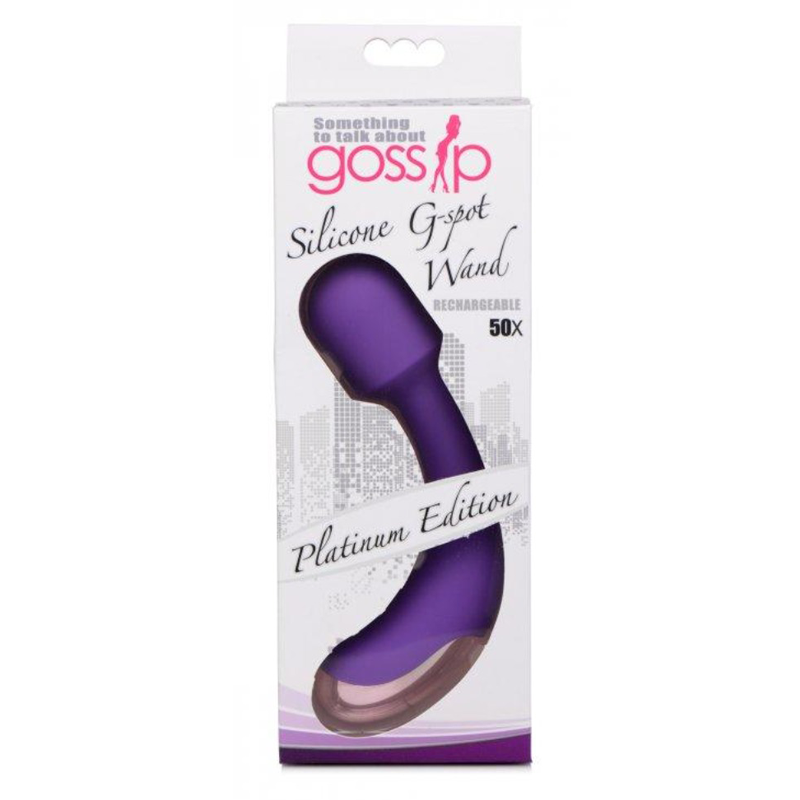 Purple G-spot wand platinum edition inside packaging.