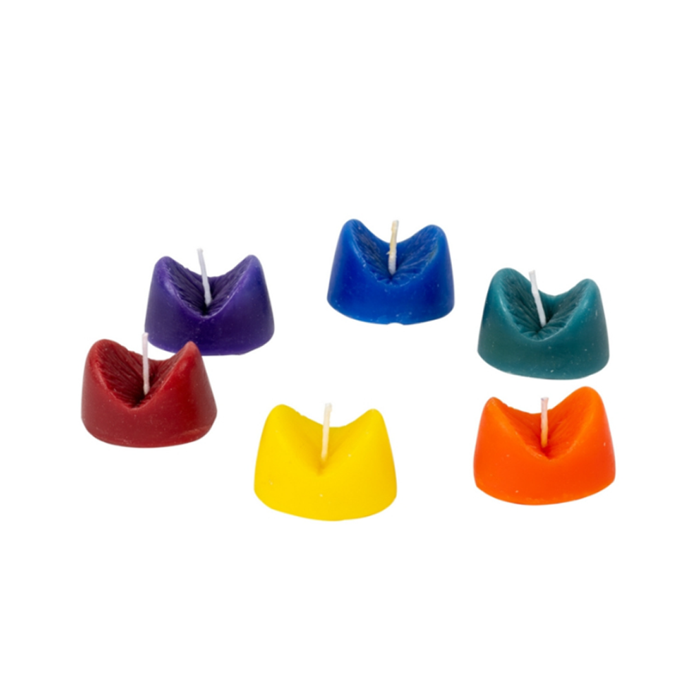 Burning Love Anus Candles -Assorted 6pc