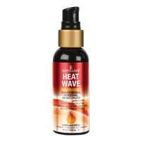 Warming lubricant moisturizer featuring 57ml bottle. 