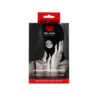 Hoodwinked & kinked blackout deprivation hood inside packaging.