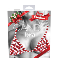 Christmas candy cane peppermint edible 1pc bra in packaging