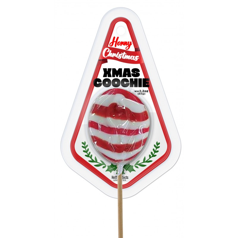 Christmas  coochie pop peppermint in packaging