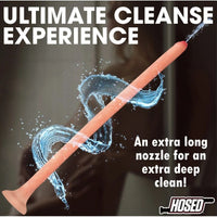 Beige 19'' enema hose information photo.