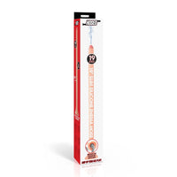 Beige 19'' slim enema hose silicone inside [packaging.