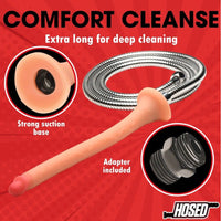 Beige 12'' enema hose attachment information page.