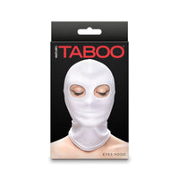 White hustlers taboo eyes hood inside packaging.
