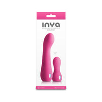 Pink INYA couplet 2pc vibrator kit with bullet & G-spot vibrator inside packaging.