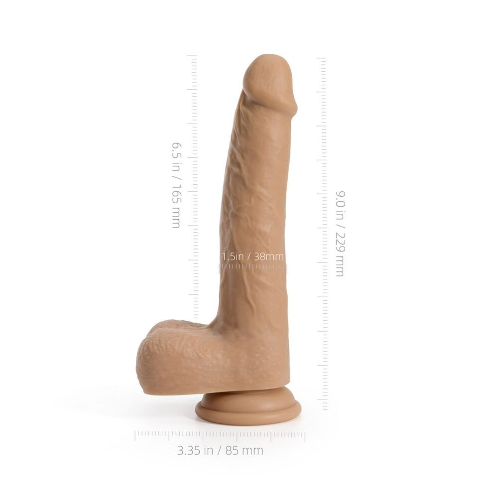 Idalis 3 in 1 dildo with size chart