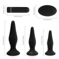 Vibrating anal plug set measurements photo