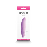 Lilac Inya flirt flexible G-spot vibrator inside packaging.