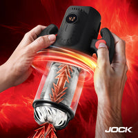 Jock thrusting spinning and sucking male masturbator movement example photo.