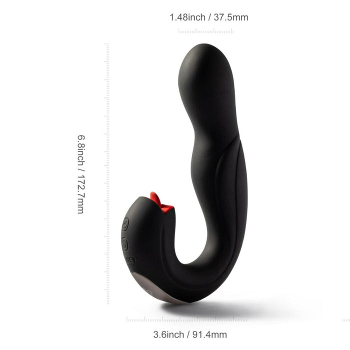 Black vibrator measurement photo