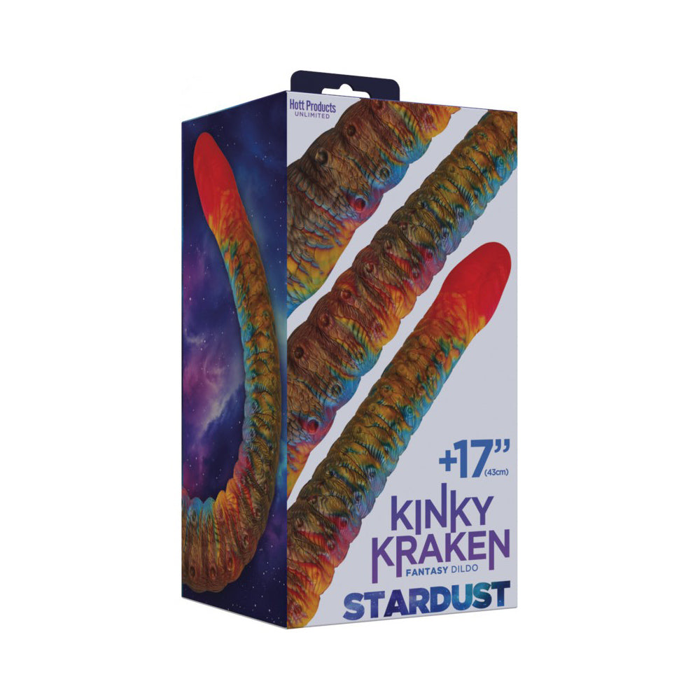 kinky kraken bendable stardust 17'' dildo in packaging