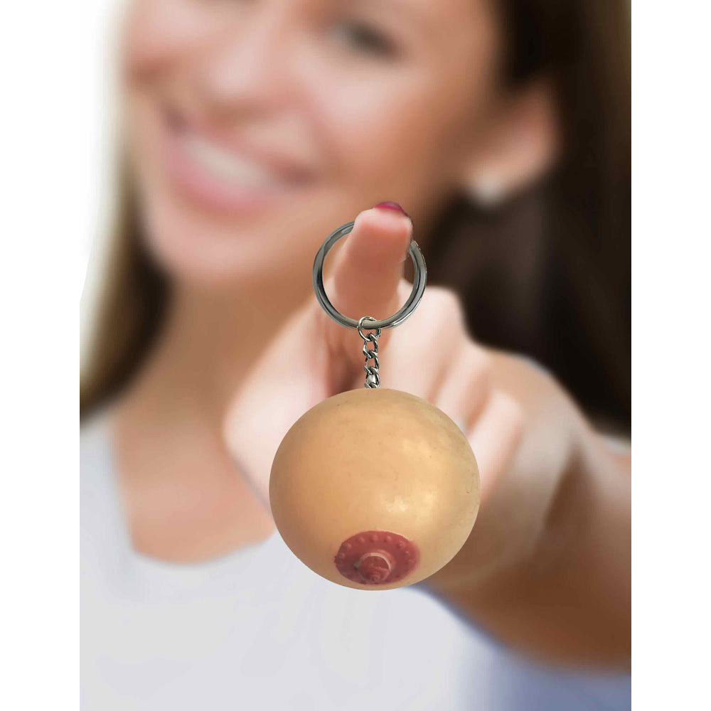 Super Fun Keychain - Squishy Boob