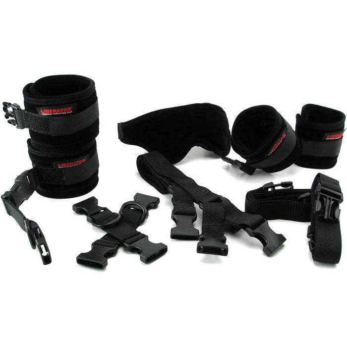 black bed restraints kit
