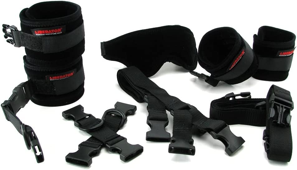 black bed restraints kit