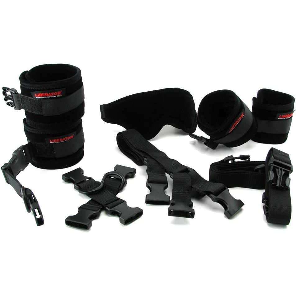 black bed restraints kit