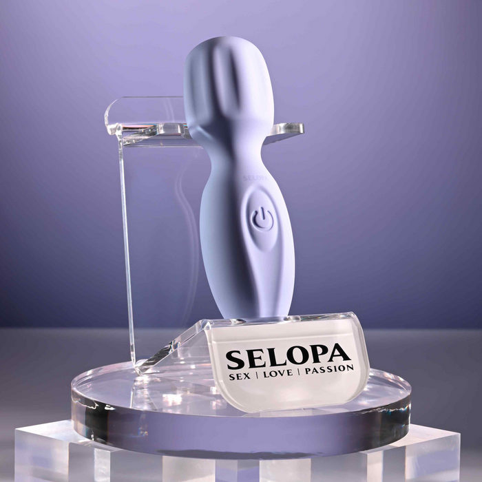 Lilac lil wand vibrator on display example photo.
