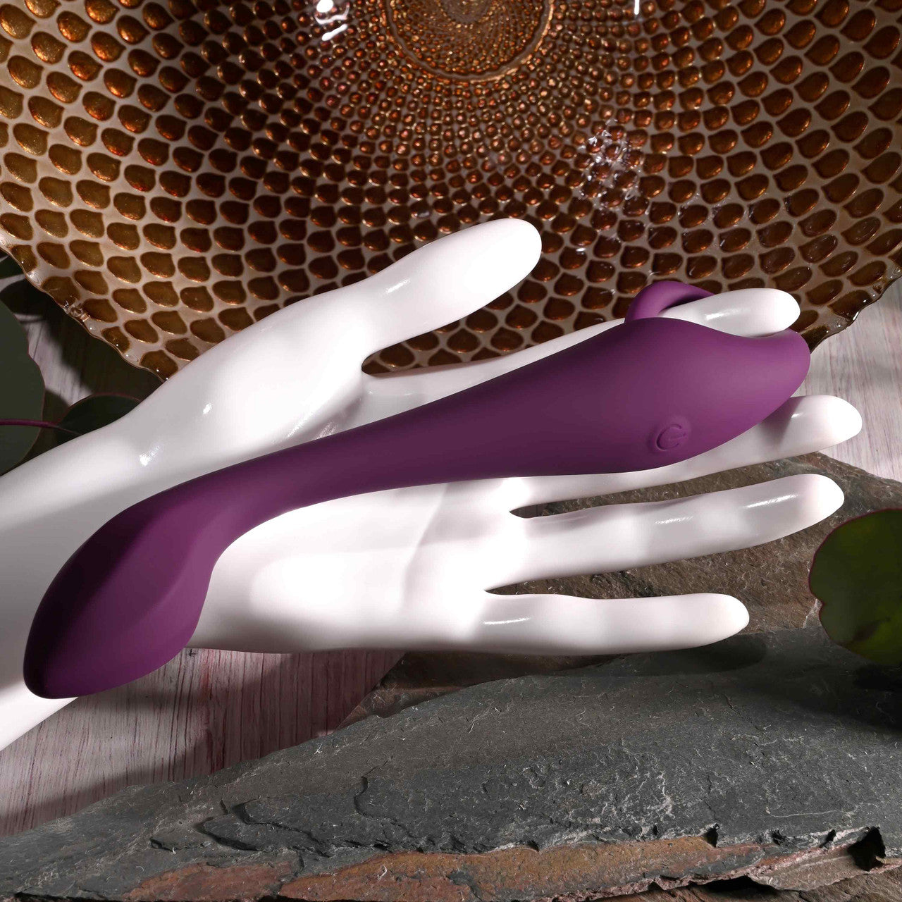 Purple Lochness G spot vibrator example photo.
