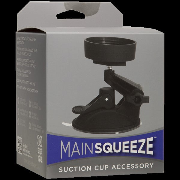 Grey packaging with a black suction cup base on the front 