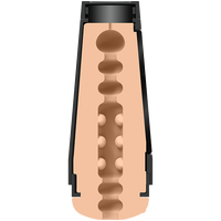 Image depicts the internal texture of the masturbator 