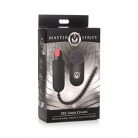 Black 28X dark chain with remote inside packaging.