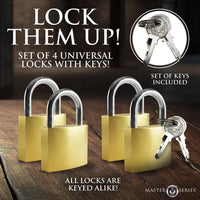 Master series 4 pack lock set example photo.