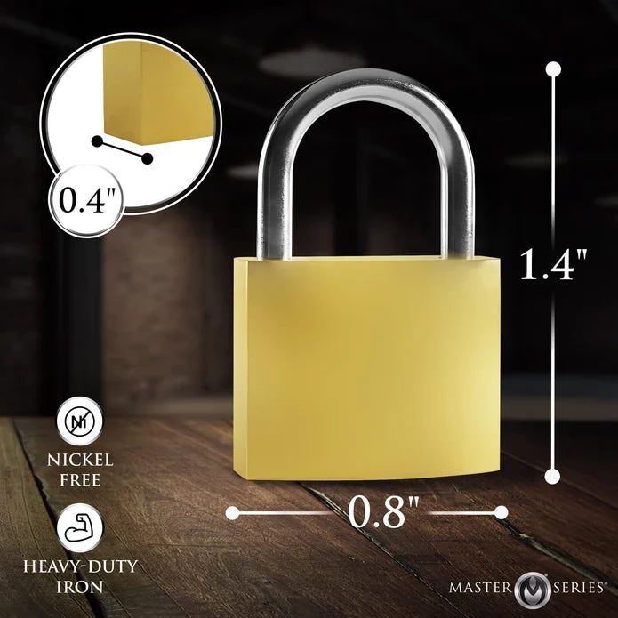 Master series lock measurement example photo.