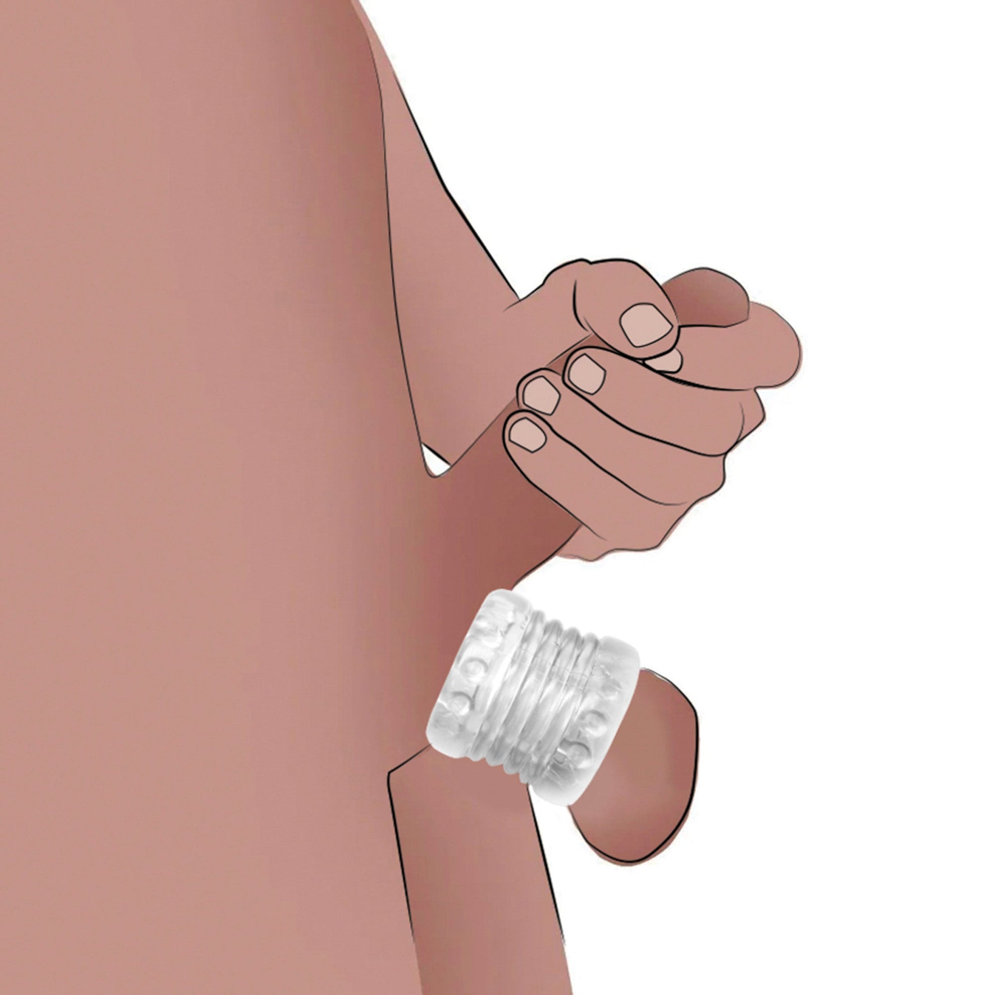 Clear ball stretcher example photo.