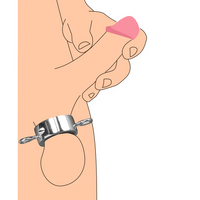 Metal ball strap stretcher example photo.