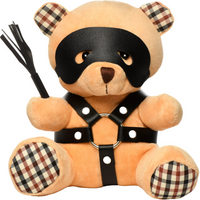 Bondage teddy bear front side example photo.