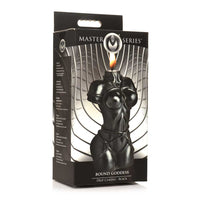 Bound goddess drip candle black inside packaging.