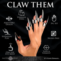 Silver clawed rings information photo.