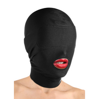 Black mouth hood disguise example photo.