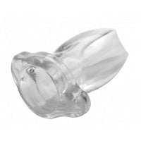 Clear gape glory anal plug example photo.