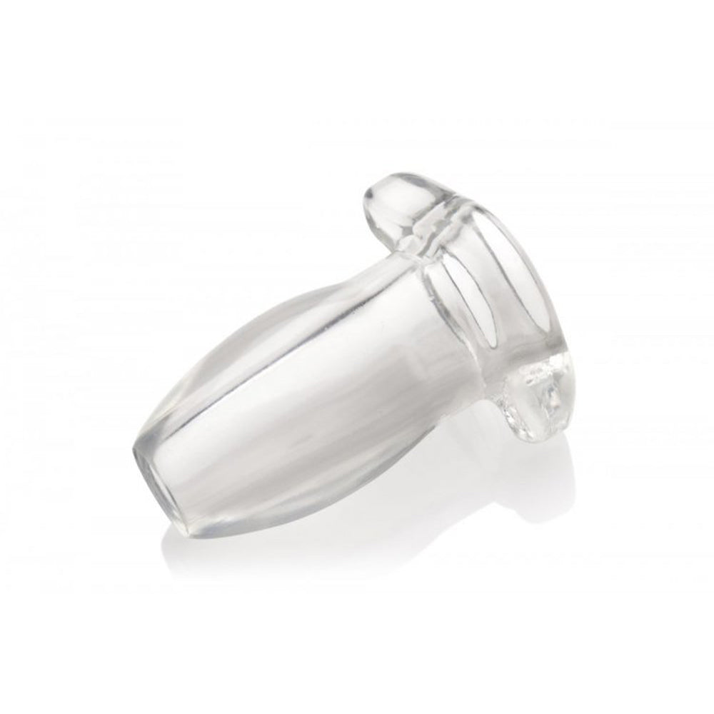 Gape glory hollow anal plug side view photo.