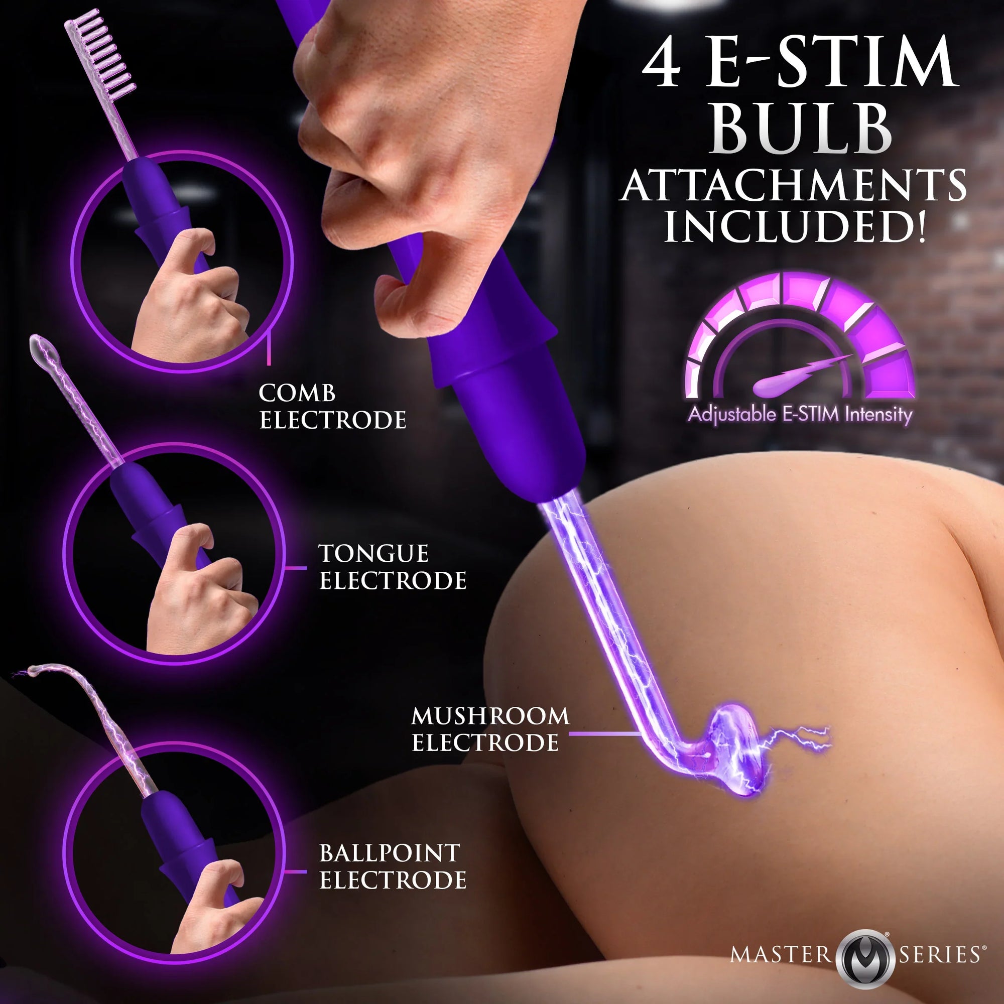 Purple elektrawand attachment example phooto.